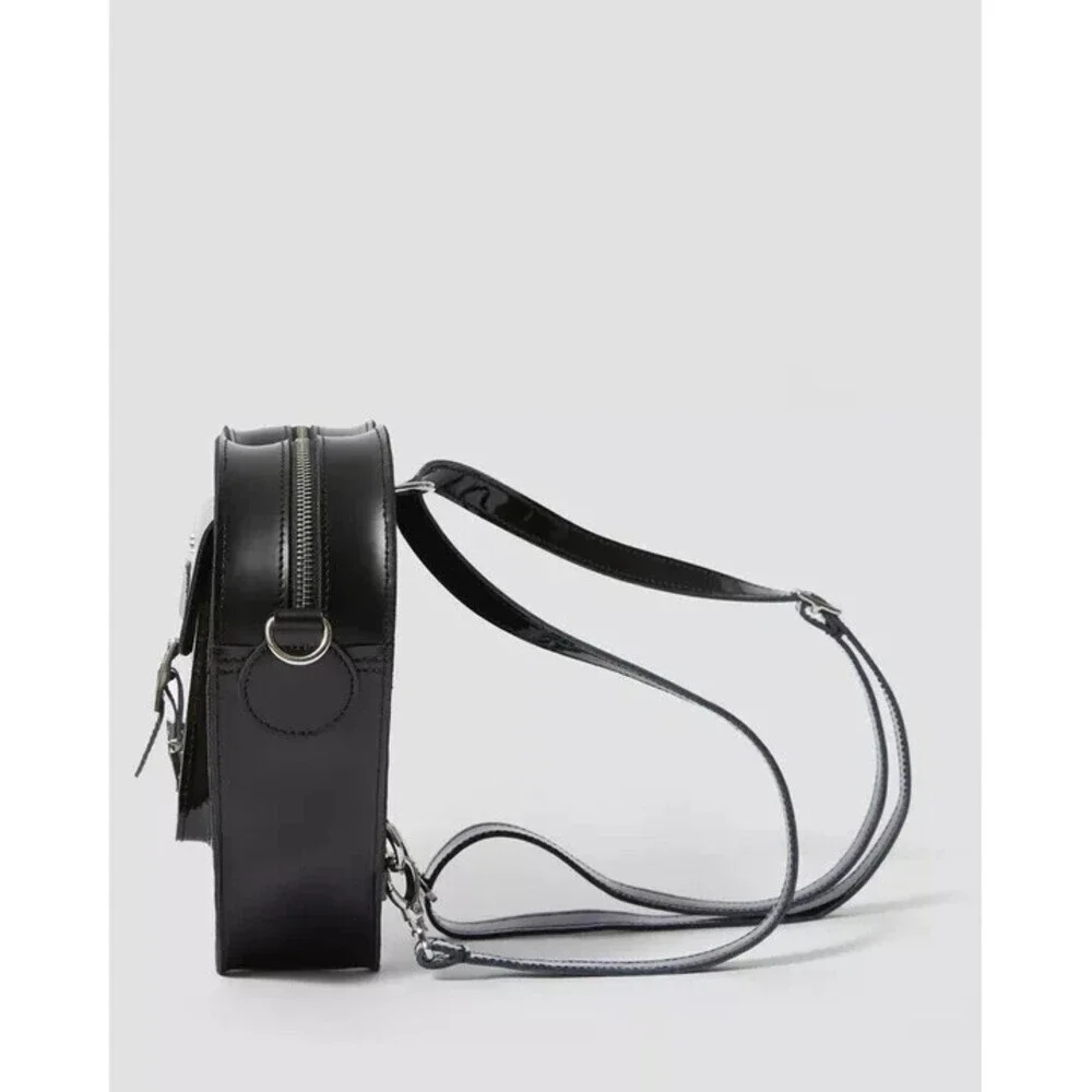 Dr. Martens Heart Shaped Backpack Women's Black Leather Adjustable Strap UPS630